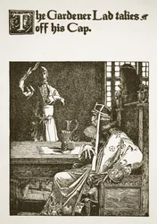 The Gardener Lad takes off his Cap, illustration from 